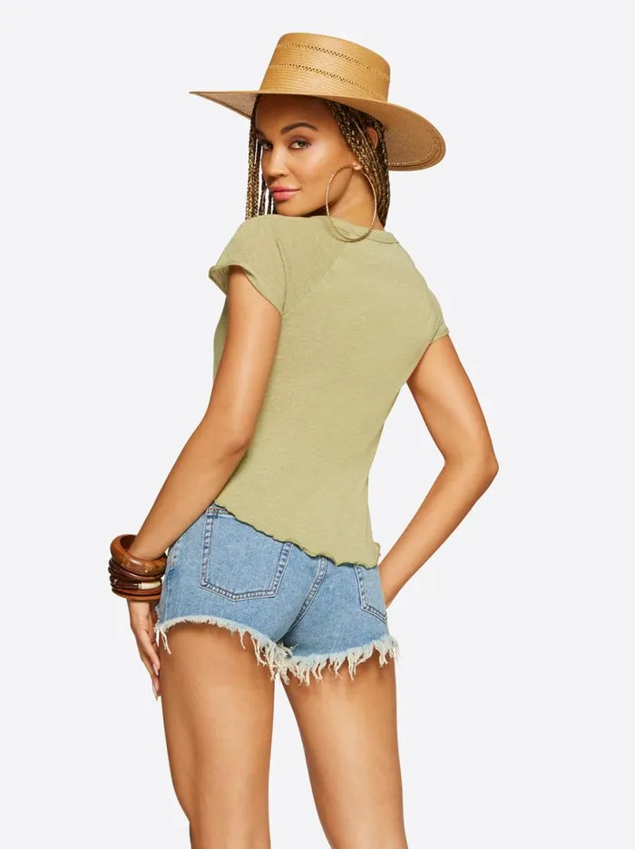 Women Rivers Baby Tee In Cedar Jessica Simpson Tops and Tees