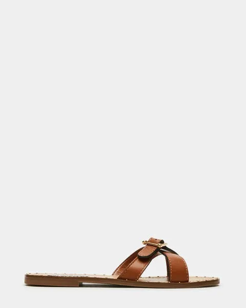 Women RIZZ COGNAC LEATHER Cognac Leather Steve Madden Sandals