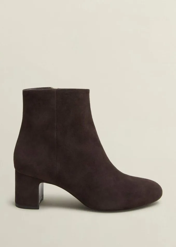 Women Rochelle Suede Ankle Boots Chocolate Brown Hobbs Boots