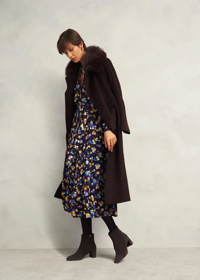 Women Rochelle Suede Ankle Boots Chocolate Brown Hobbs Boots