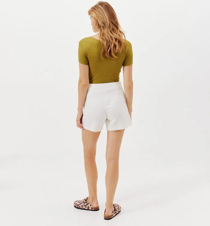 Women Round Neck Rib Top 8211 Chestnut Brown Promod Tops Women Round Neck Rib Top 8211 Chestnut Brown Promod Tops