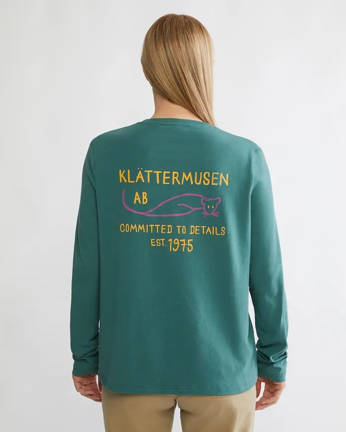 Women Runa Commitment 20 LongSleeve Tee Frost Green Klttermusen TShirts