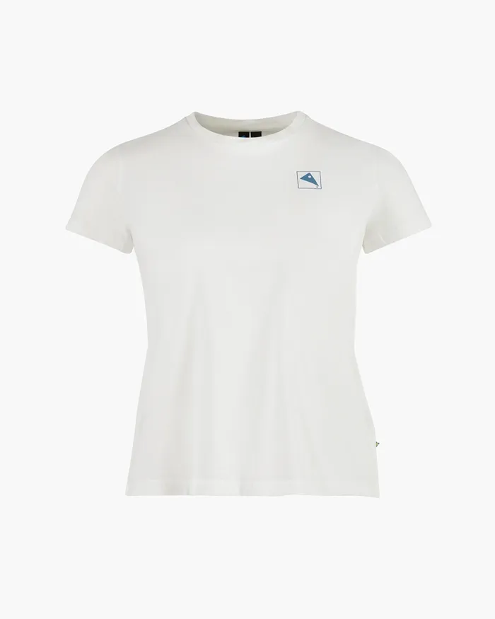 Women Runa Elements Organic Cotton Short Sleeve Tee Snow Klttermusen TShirts