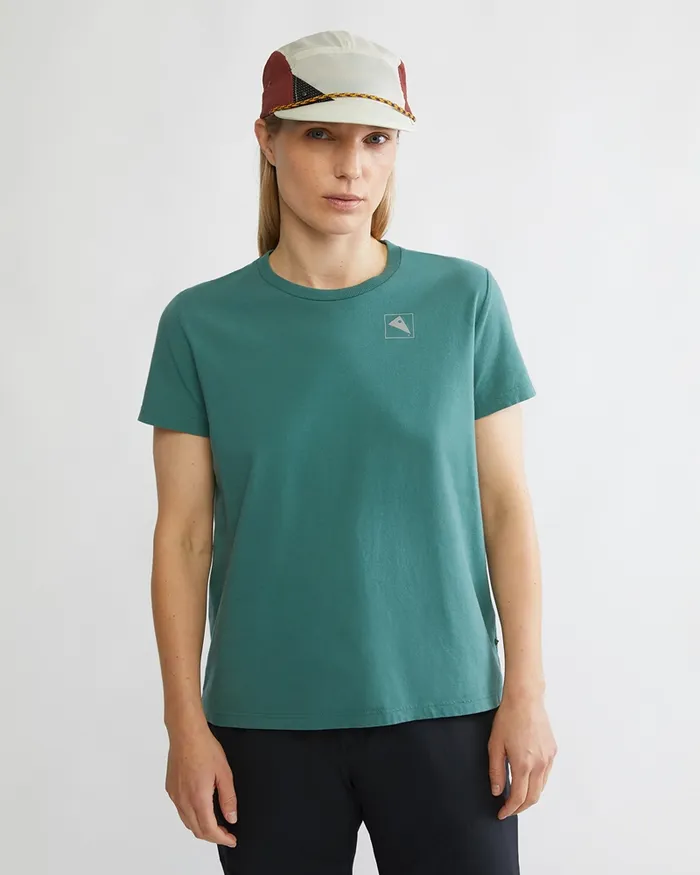 Women Runa Elements Organic Cotton Short Sleeve Tee Snow Klttermusen TShirts