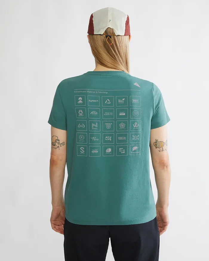 Women Runa Elements Organic Cotton Short Sleeve Tee Snow Klttermusen TShirts