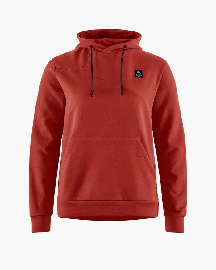 Women Runa Maker Hoodie WoHooded Sweater Rose Red Klttermusen Fleeces and Sweaters