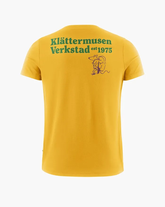 Women Runa Nomad Organic Cotton Short Sleeve Tee Pure Yellow Klttermusen TShirts