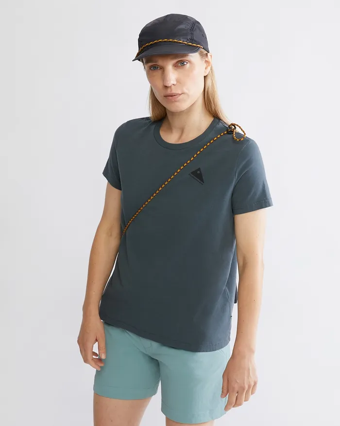 Women Runa Nomad Organic Cotton Short Sleeve Tee Pure Yellow Klttermusen TShirts