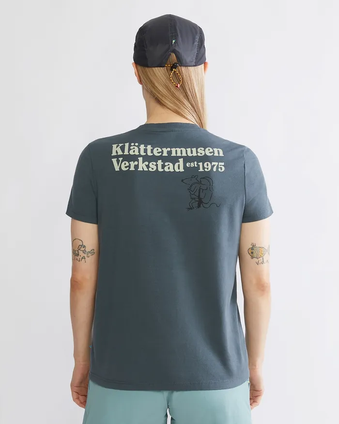 Women Runa Nomad Organic Cotton Short Sleeve Tee Pure Yellow Klttermusen TShirts