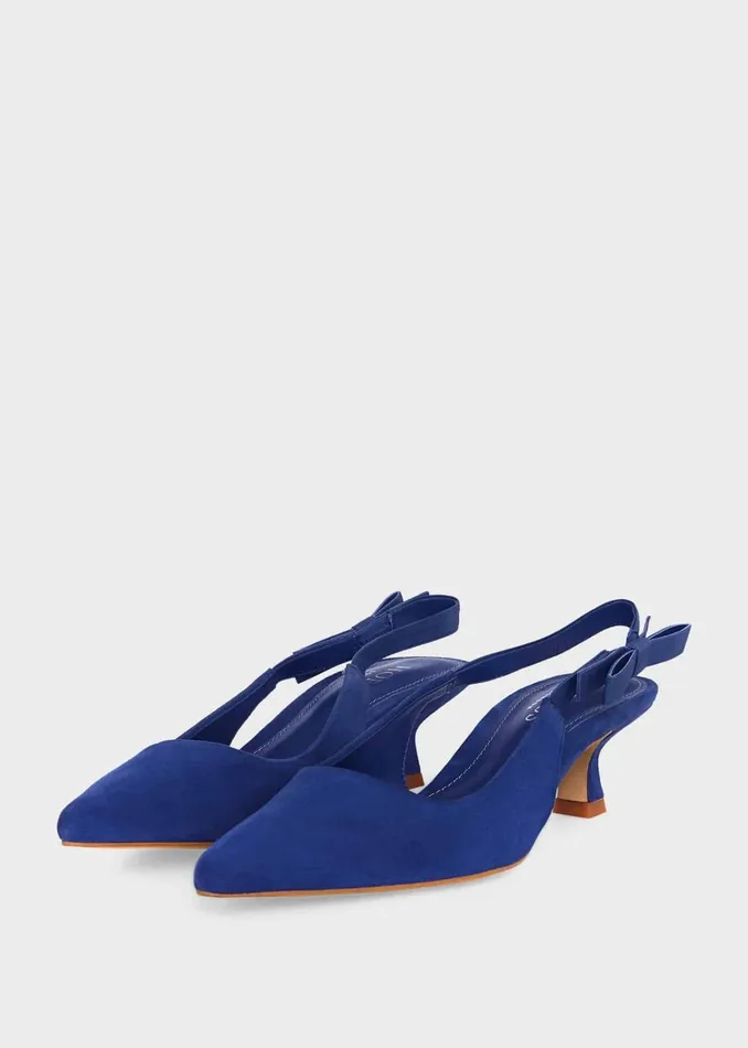 Women Safia Slingback Lapis Blue Hobbs Heels