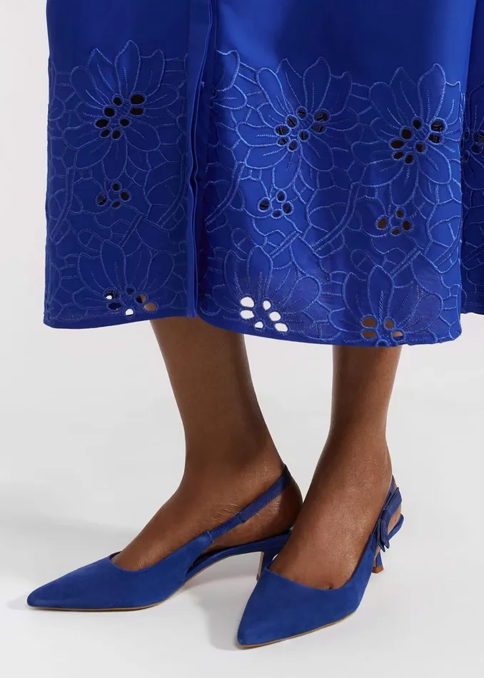 Women Safia Slingback Lapis Blue Hobbs Heels