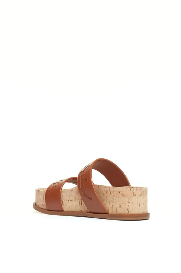 Women Sandals Gabriela Hearst Flame Striker Sandal In Cognac Leather