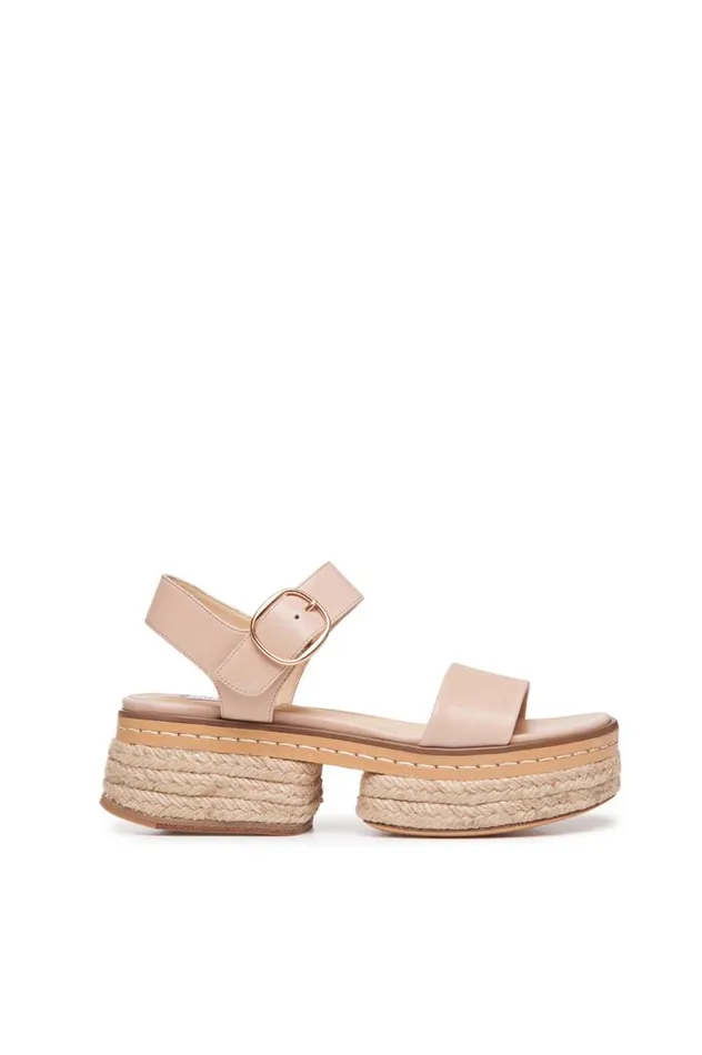 Women Sandals Gabriela Hearst Ryka Braided Sandal In Blush Leather