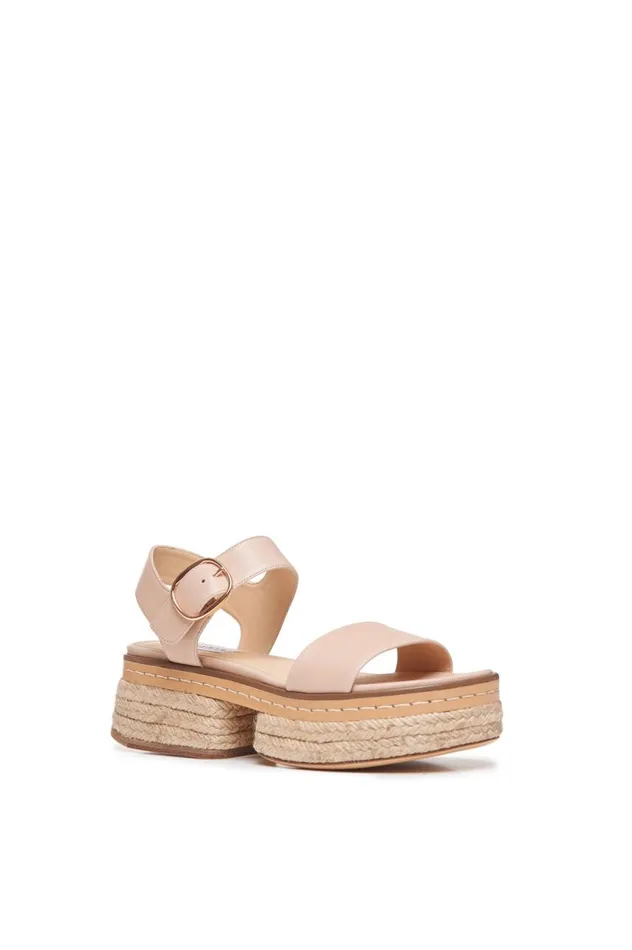 Women Sandals Gabriela Hearst Ryka Braided Sandal In Blush Leather