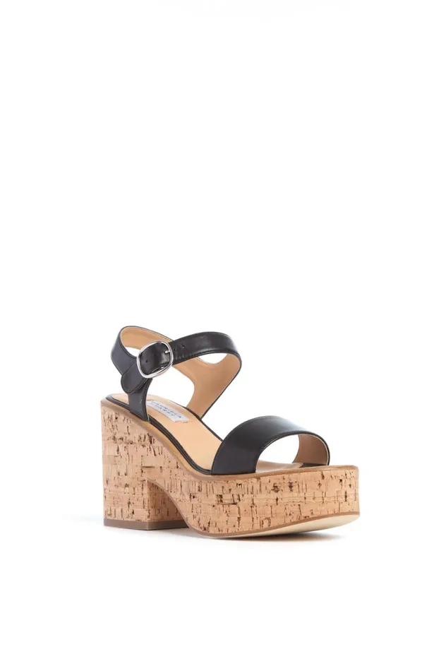 Women Sandals Gabriela Hearst Sardis Platform Sandal In Black Nappa Leather