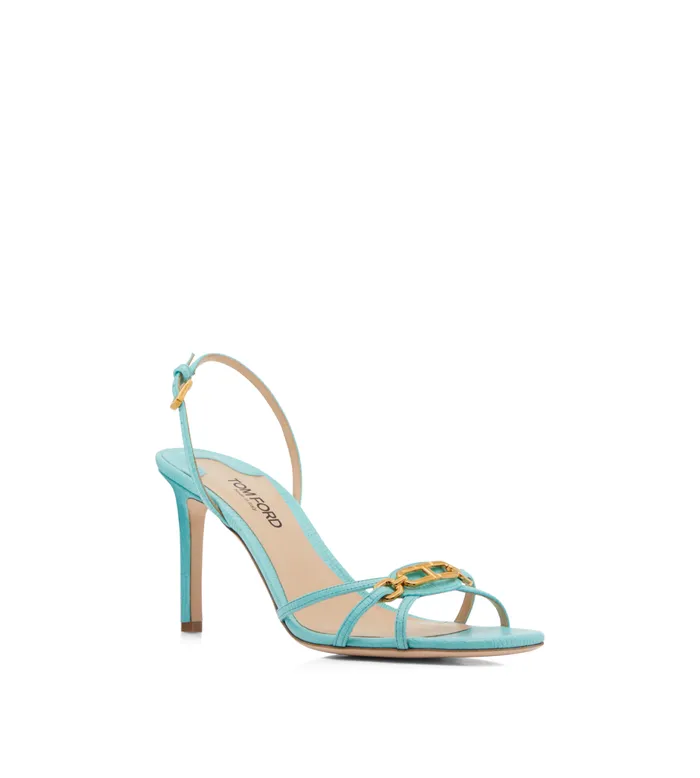 Women Sandals Tom Ford Stamped Lizard Leather Whitney Sandal Women Sandals Tom Ford Stamped Lizard Leather Whitney Sandal
