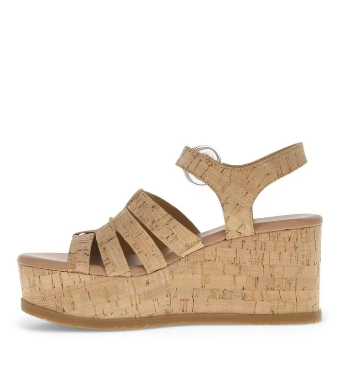 Women Savannah Wedge Sandal Natural Cork Baretraps Wedge Sandals