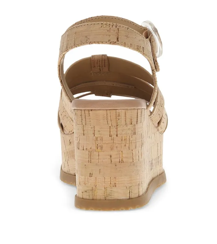 Women Savannah Wedge Sandal Natural Cork Baretraps Wedge Sandals