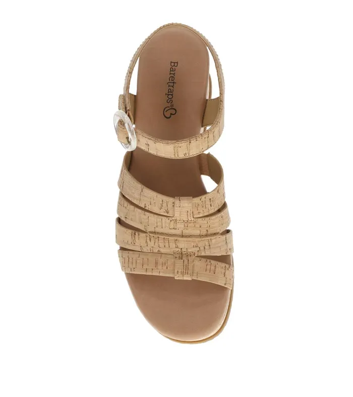 Women Savannah Wedge Sandal Natural Cork Baretraps Wedge Sandals