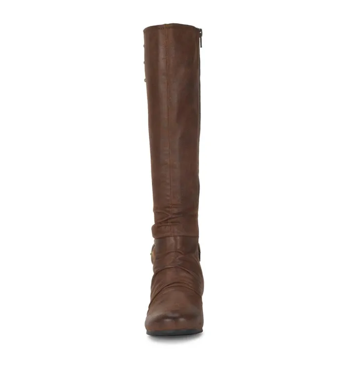 Women Scarlett Tall Boot Brush Brown Baretraps Knee High Boots