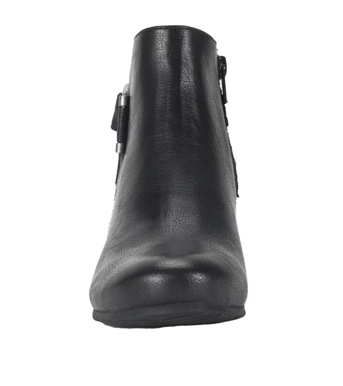 Women Serena Wedge Bootie Black Baretraps Booties