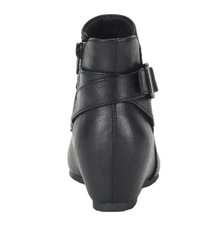 Women Serena Wedge Bootie Black Baretraps Booties