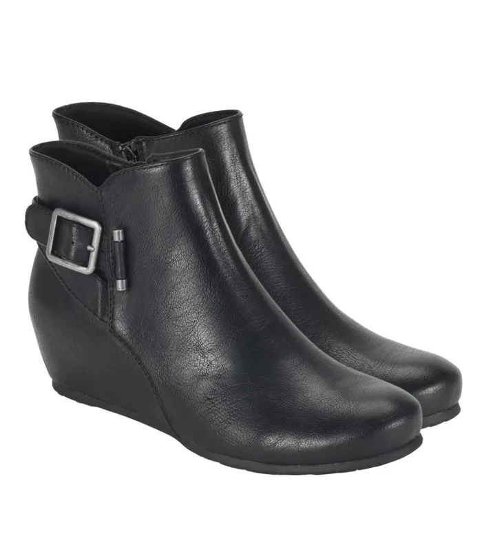 Women Serena Wedge Bootie Black Baretraps Booties