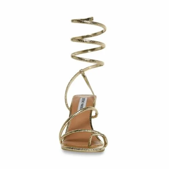 Women SHANTELLE GOLD SNAKE Gold Snake Steve Madden Heels Women SHANTELLE GOLD SNAKE Gold Snake Steve Madden Heels