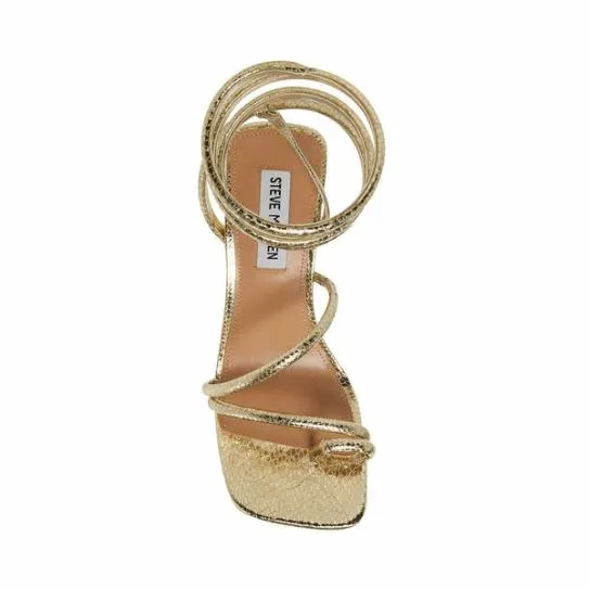 Women SHANTELLE GOLD SNAKE Gold Snake Steve Madden Heels Women SHANTELLE GOLD SNAKE Gold Snake Steve Madden Heels