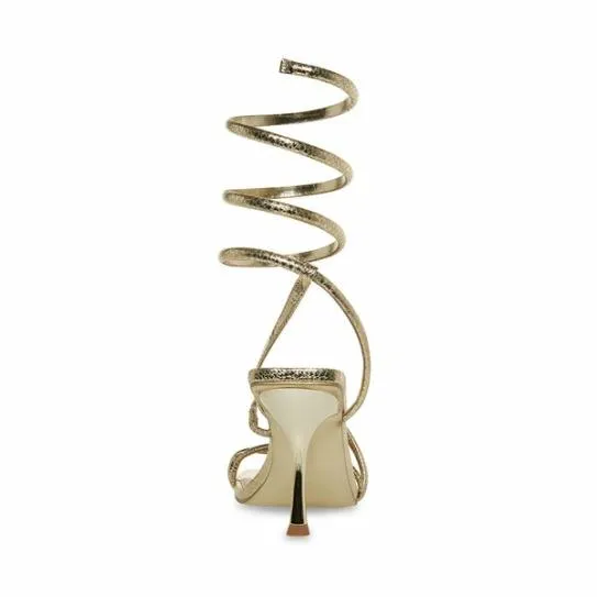 Women SHANTELLE GOLD SNAKE Gold Snake Steve Madden Heels Women SHANTELLE GOLD SNAKE Gold Snake Steve Madden Heels