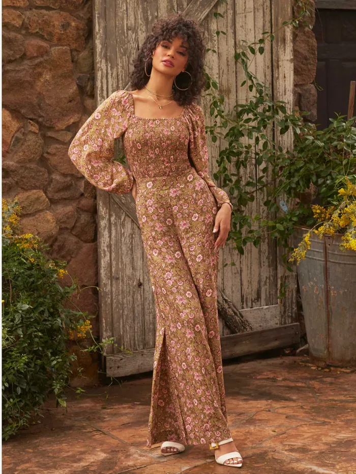 Women Shaye Pant In Boa Botanical Dots Jessica Simpson Bottoms