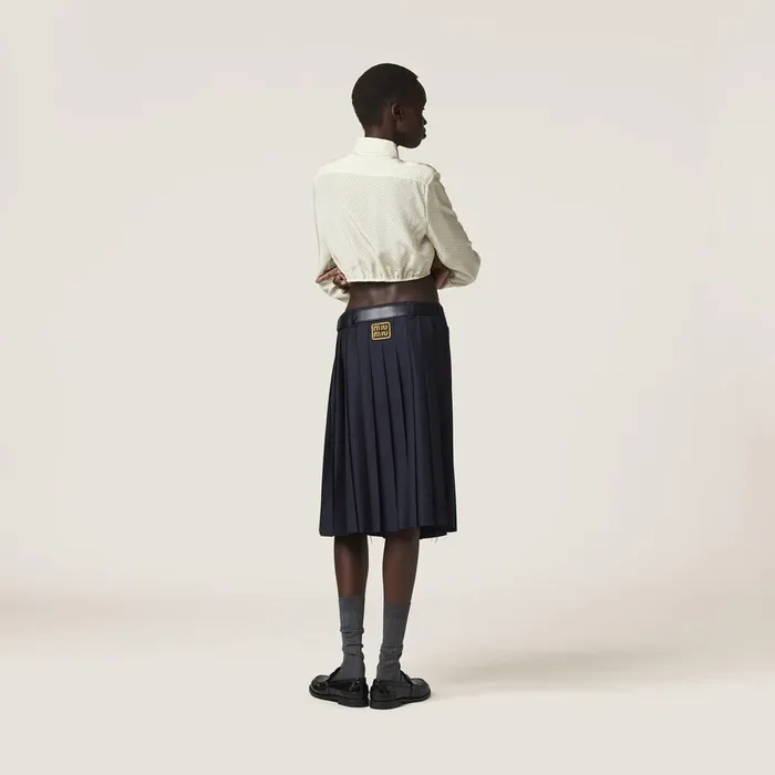 Women Shirts And Tops Miu Miu Polkadot Crepe De Chine Shirt Ivoryblack Women Shirts And Tops Miu Miu Polkadot Crepe De Chine Shirt Ivoryblack