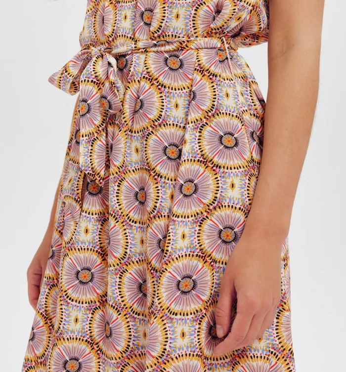 Women Short Dress 8211 Ecru Print Promod Dresses Women Short Dress 8211 Ecru Print Promod Dresses
