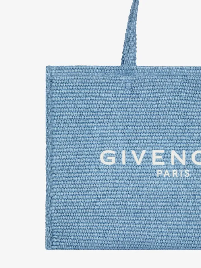 Women Shoulder Bags Givenchy Medium GTote Bag In Raffia Denim Blue Women Shoulder Bags Givenchy Medium GTote Bag In Raffia Denim Blue