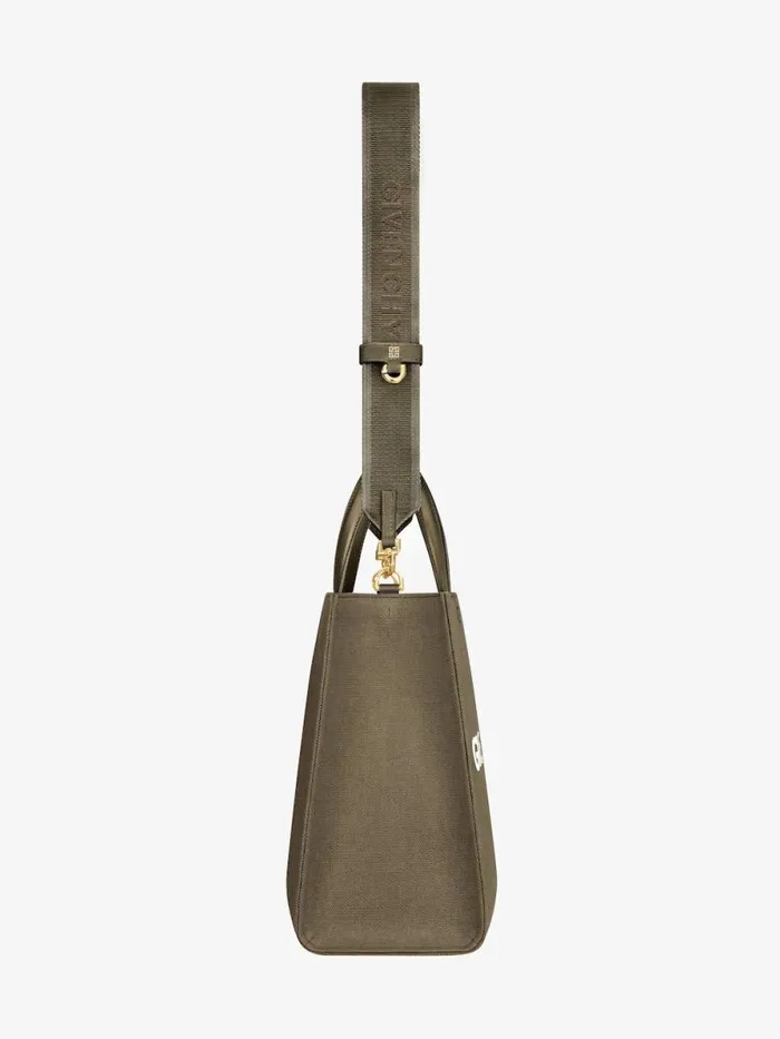 Women Shoulder Bags Givenchy Medium GTote Shopping Bag In Canvas Dark Khaki Women Shoulder Bags Givenchy Medium GTote Shopping Bag In Canvas Dark Khaki