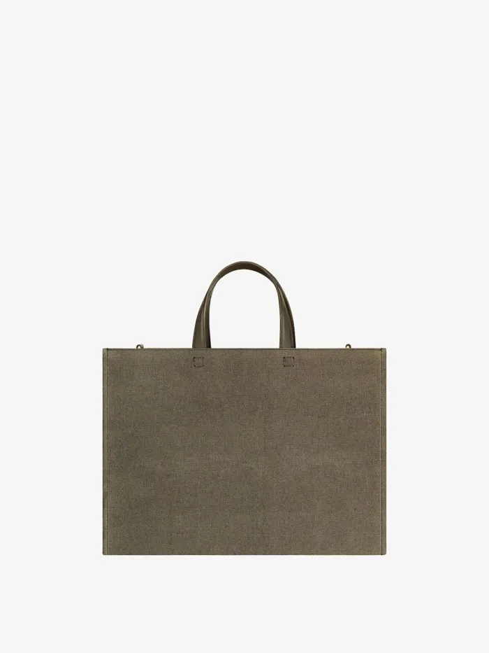 Women Shoulder Bags Givenchy Medium GTote Shopping Bag In Canvas Dark Khaki Women Shoulder Bags Givenchy Medium GTote Shopping Bag In Canvas Dark Khaki