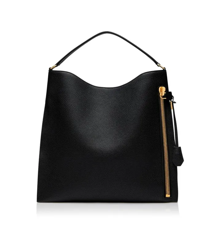 Women Shoulder Bags Tom Ford Grain Leather Alix Large Hobo