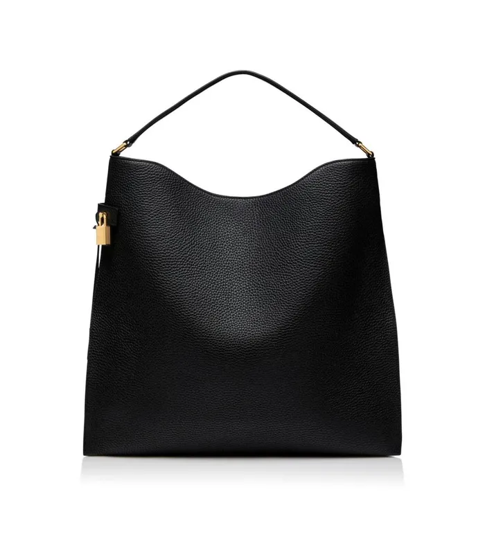 Women Shoulder Bags Tom Ford Grain Leather Alix Large Hobo Women Shoulder Bags Tom Ford Grain Leather Alix Large Hobo