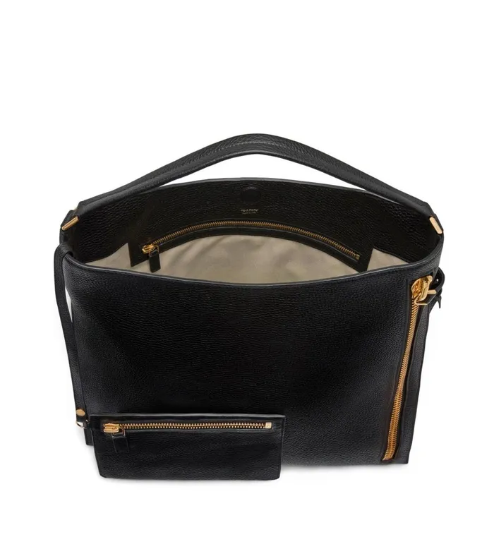 Women Shoulder Bags Tom Ford Grain Leather Alix Large Hobo Women Shoulder Bags Tom Ford Grain Leather Alix Large Hobo