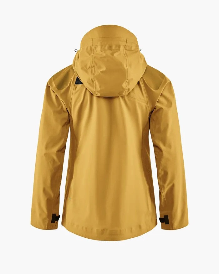 Women Skirner Cutan Jacket Amber Gold Klttermusen Waterproof Jackets