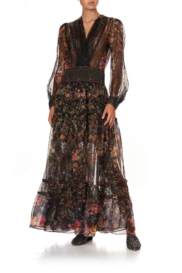 Women Skirts Camilla 4 Tiered Gathered Skirt Blushing Manor