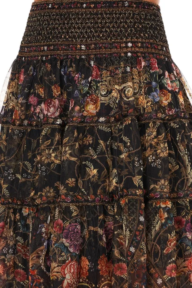 Women Skirts Camilla 4 Tiered Gathered Skirt Blushing Manor