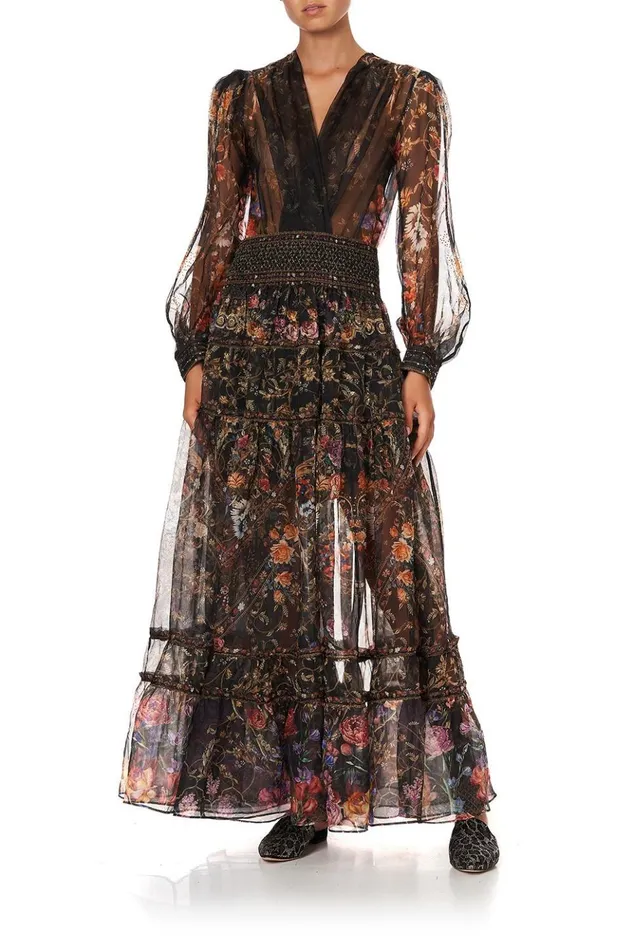Women Skirts Camilla 4 Tiered Gathered Skirt Blushing Manor