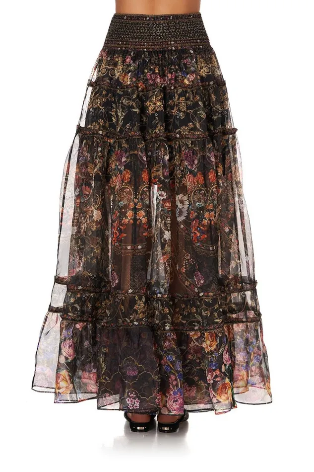 Women Skirts Camilla 4 Tiered Gathered Skirt Blushing Manor