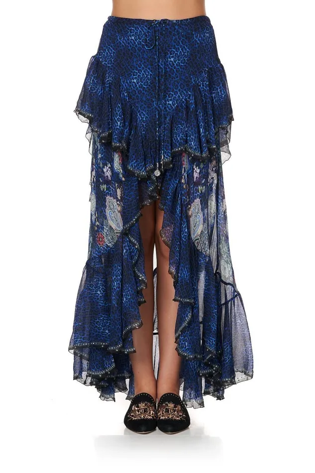 Women Skirts Camilla Maxi Skirt With Double Frill Camden Moon