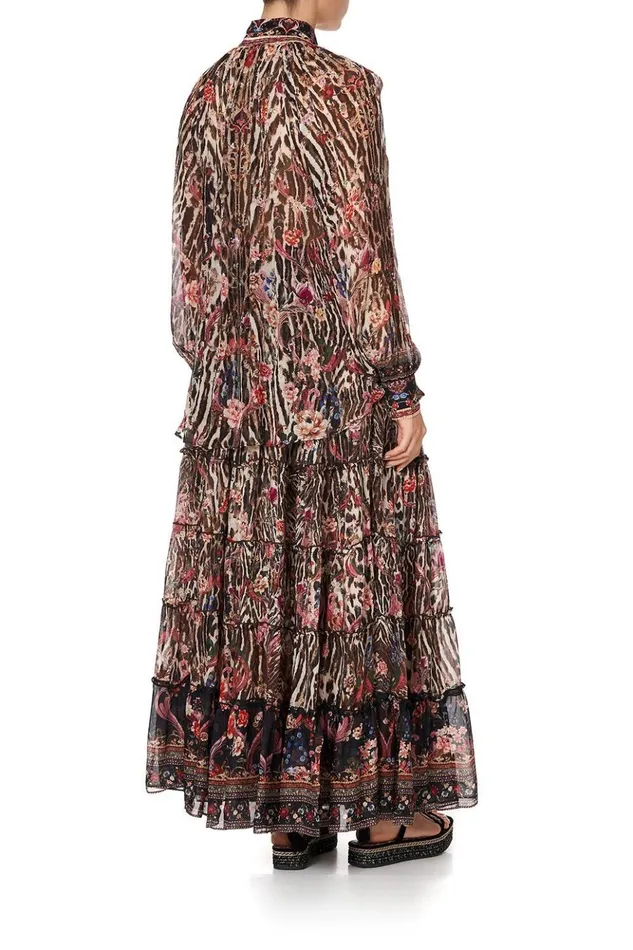 Women Skirts Camilla Shirred Waist Tiered Circle Skirt Liv A Little