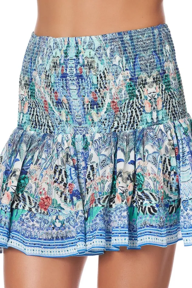 Women Skirts Camilla Short Shirred Skirt Wings Of Luxor