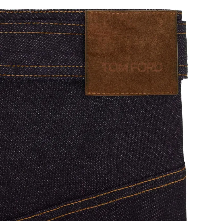 Women Skirts Tom Ford Lightweight Denim Belted Mini Skirt Dark Indigo Women Skirts Tom Ford Lightweight Denim Belted Mini Skirt Dark Indigo