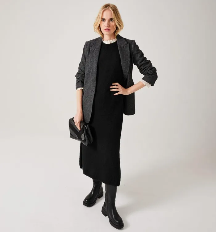 Women Sleeveless Jumper Dress 8211 Black Promod Dresses Women Sleeveless Jumper Dress 8211 Black Promod Dresses
