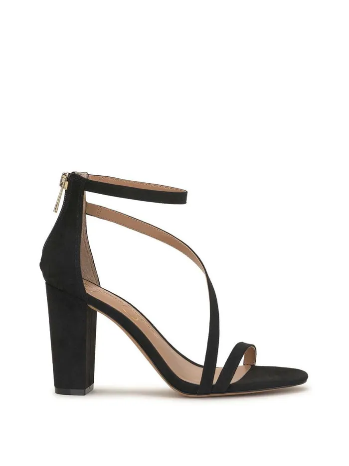 Women Sloyan High Heel Sandal In Black Suede Jessica Simpson Sandals